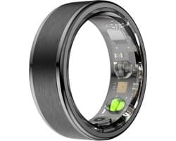 Kuno Ring 1 - Slimme ring - Smart Wearable - Health Ring - Slaap Tracker - Hartslagmeter - Stappenteller - Fitness en Activiteiten Tracker - Calorieen Bijhouden - Geen Abbonement - Waterdicht - voor Mannen en Vrouwen - Zwart - Maat #9
