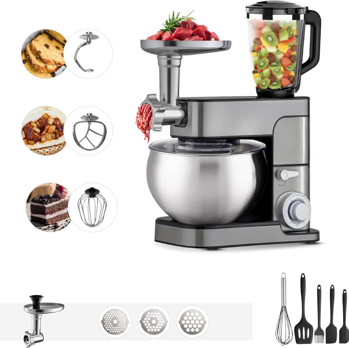 Lexium Deegmachine - Kneedmachine - Deegmixer - Keukenmixer - Keukenmachine — afbeelding 1
