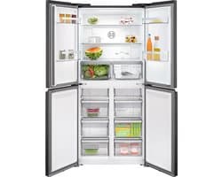 Bosch Serie 4 KMC85LEEA, Vrijstaand, Frans deur, Grijs, Glas, Naast elkaar, 547 l — afbeelding 1
