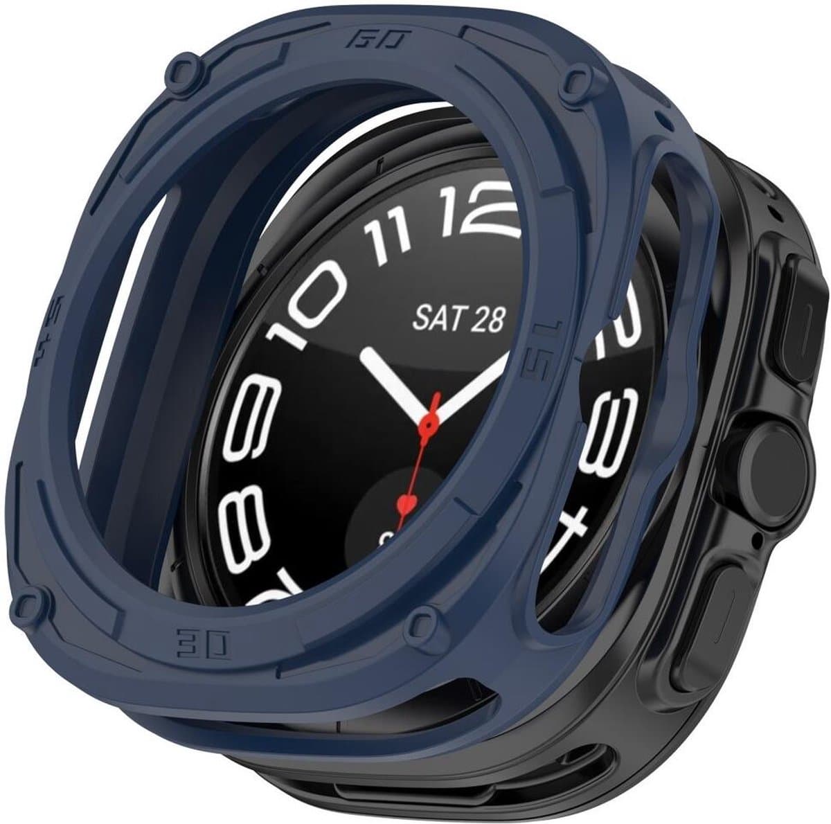 Hoesje Geschikt voor de Samsung Galaxy Watch Ultra 47 MM - TPU Bumper Case - Blauw — afbeelding 1