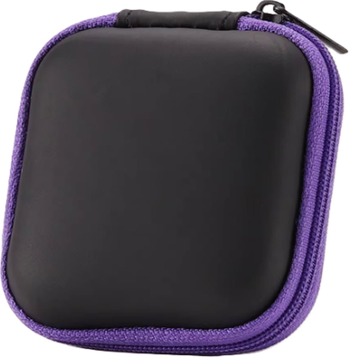 Oortjes Opberg Hoesje | Case | Etui | Organizer | Voor Het Opbergen Van Oordopjes En Laadkabels | Opbergen Van Sleutels | USB | PAARS — afbeelding 1
