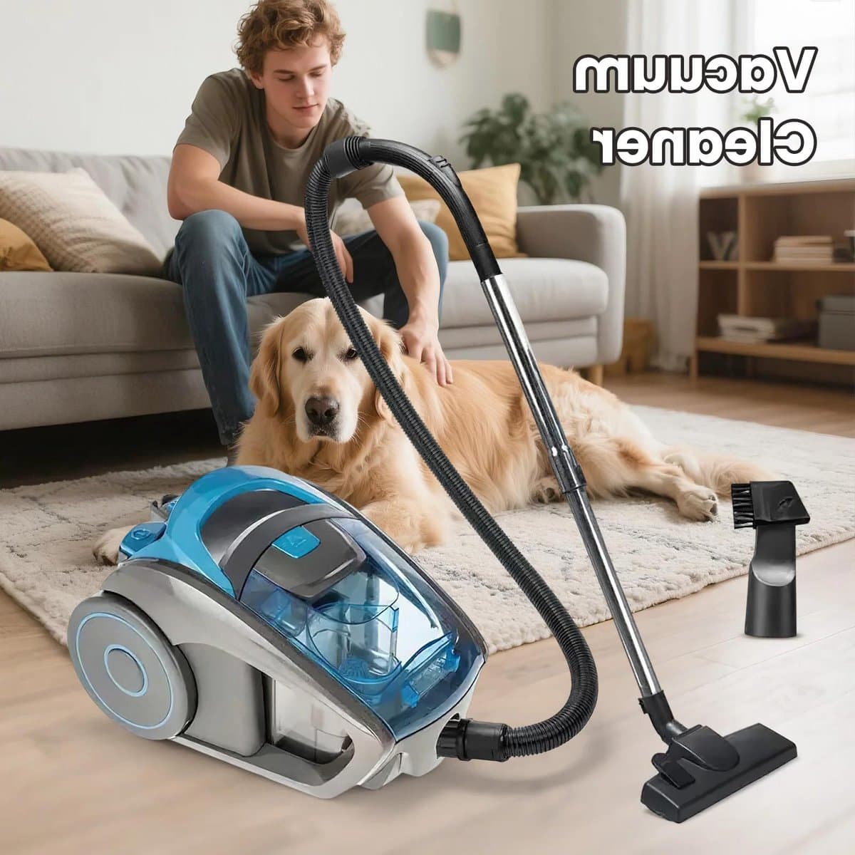 Krachtige Stofzuiger Met Snoer - 2800W - 15000Pa - Ionisator - Opzetstukken - Huisdieren - Huisstofmijten - 5m Snoer - Huishoudstofzuiger — afbeelding 1