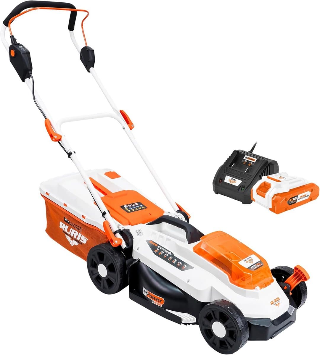 Accu Grasmaaier - Elektrische Grasmaaier - Gazon Onderhoud - Borstelloze Motor - 33 cm Maaibreedte — afbeelding 1