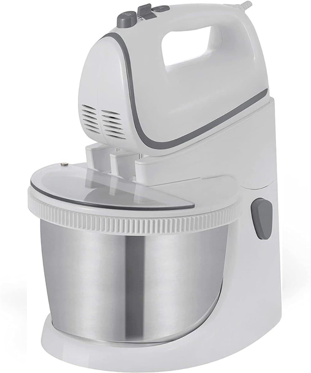 Core® Mixer met Mengkom - Keukenmachine - Keukenrobot - Inclusief Accessoires - Antraciet - Wit- 25cm x 32cm x 25cm — afbeelding 1