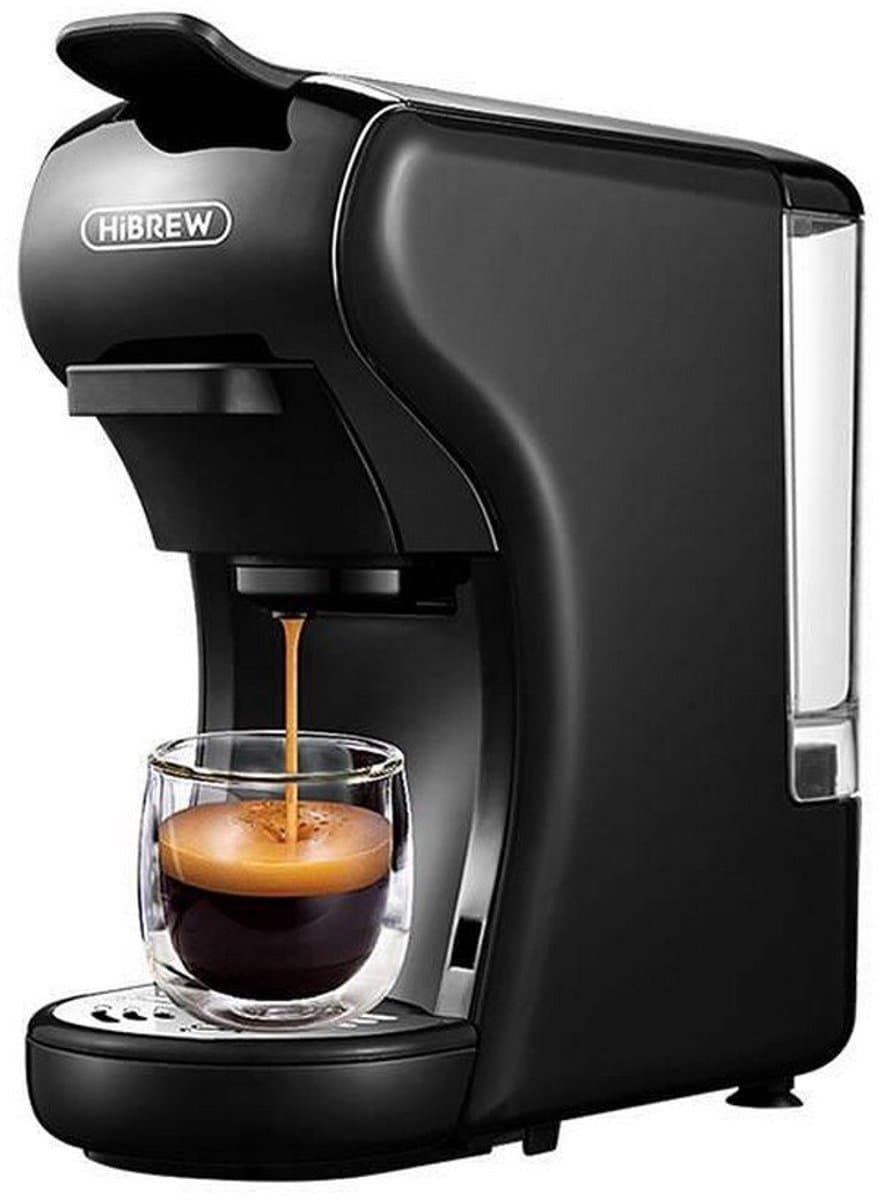 HiBrew 3 in 1 koffiezetapparaat - Senseo – Koffiemachine – Meerdere Capsules – Koffiepadmachine - Heet/Koud – 19Bar – 1450W – Zwart — afbeelding 1