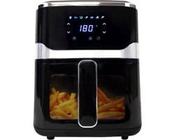 Aurixi® Mini Airfryer - Kleine Friteuse - Frituese - Antiaanbaklaag Air Fryer - 5L- Zwart - 32cm x 25 cm x 31cm