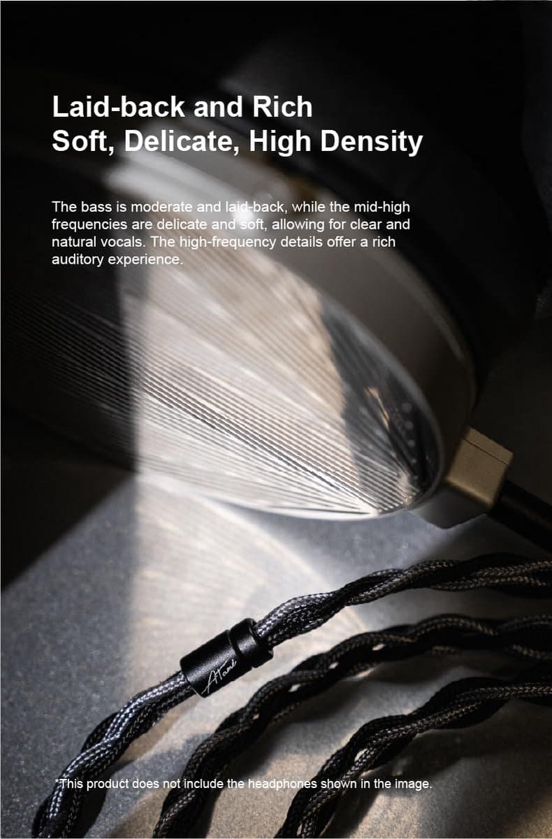 Hoofdtelefoon Upgrade Kabel 4.4mm Volledig Gebalanceerde Plug voor Dual 3.5mm Ingang — afbeelding 1