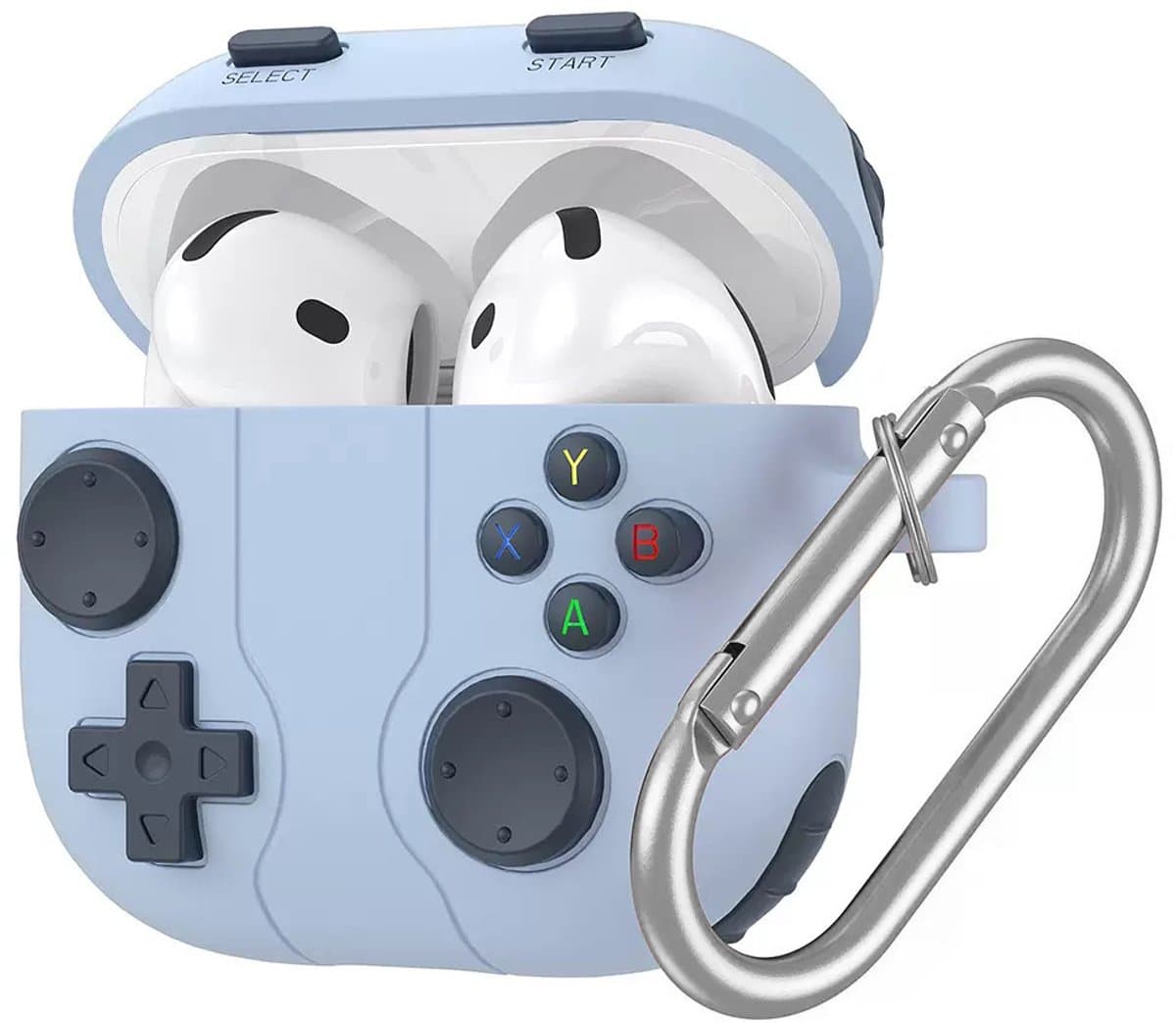 Coverzs Siliconen 'Gamer' hoesje geschikt voor AirPods 4 - Beschermhoesje - Stijlvolle bescherming — afbeelding 1