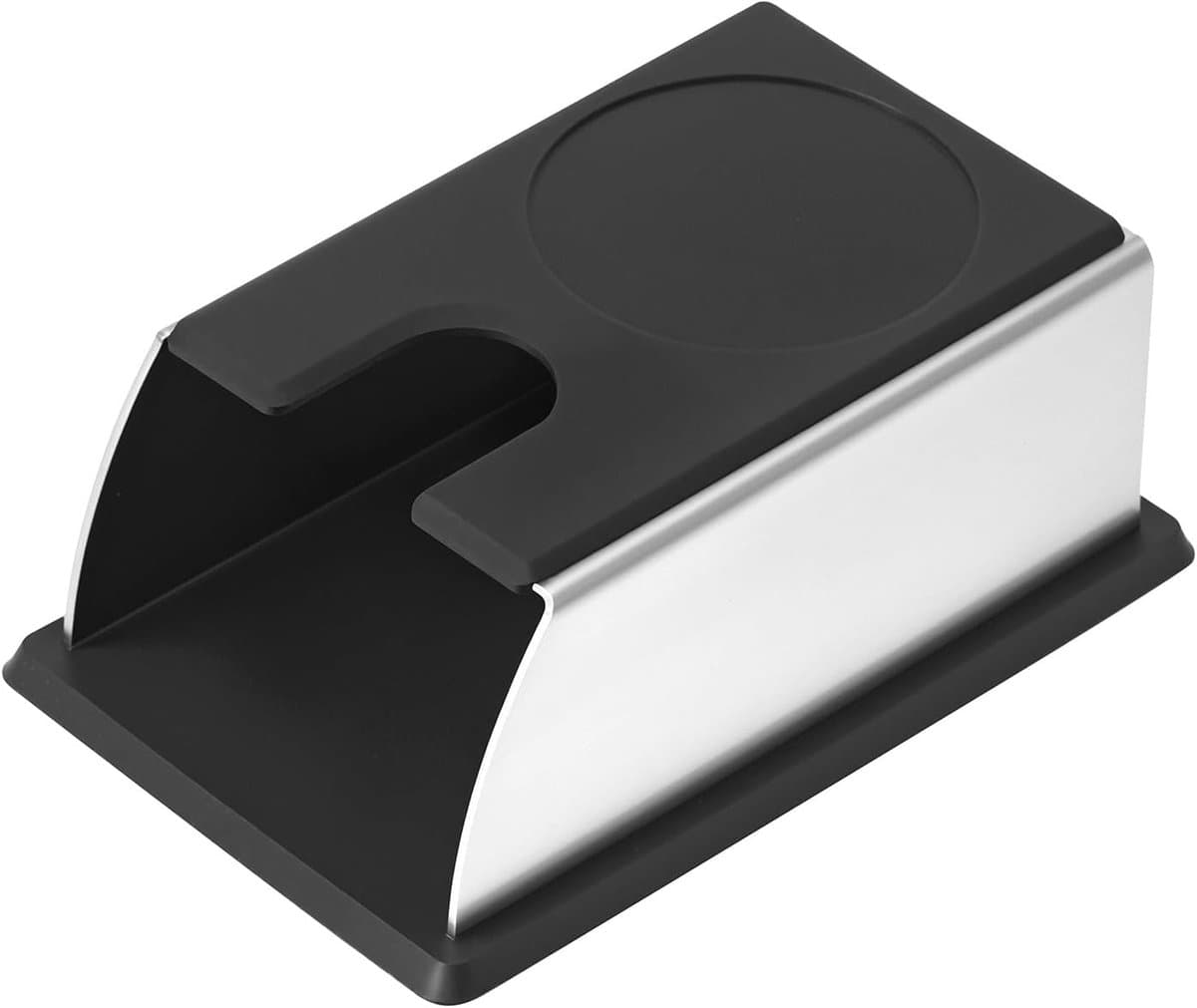 Espresso Tampstation - Barista Accessoires - Perfecte Espresso - Universele Pasvorm - 305g Gewicht - Roestvrij Staal — afbeelding 1