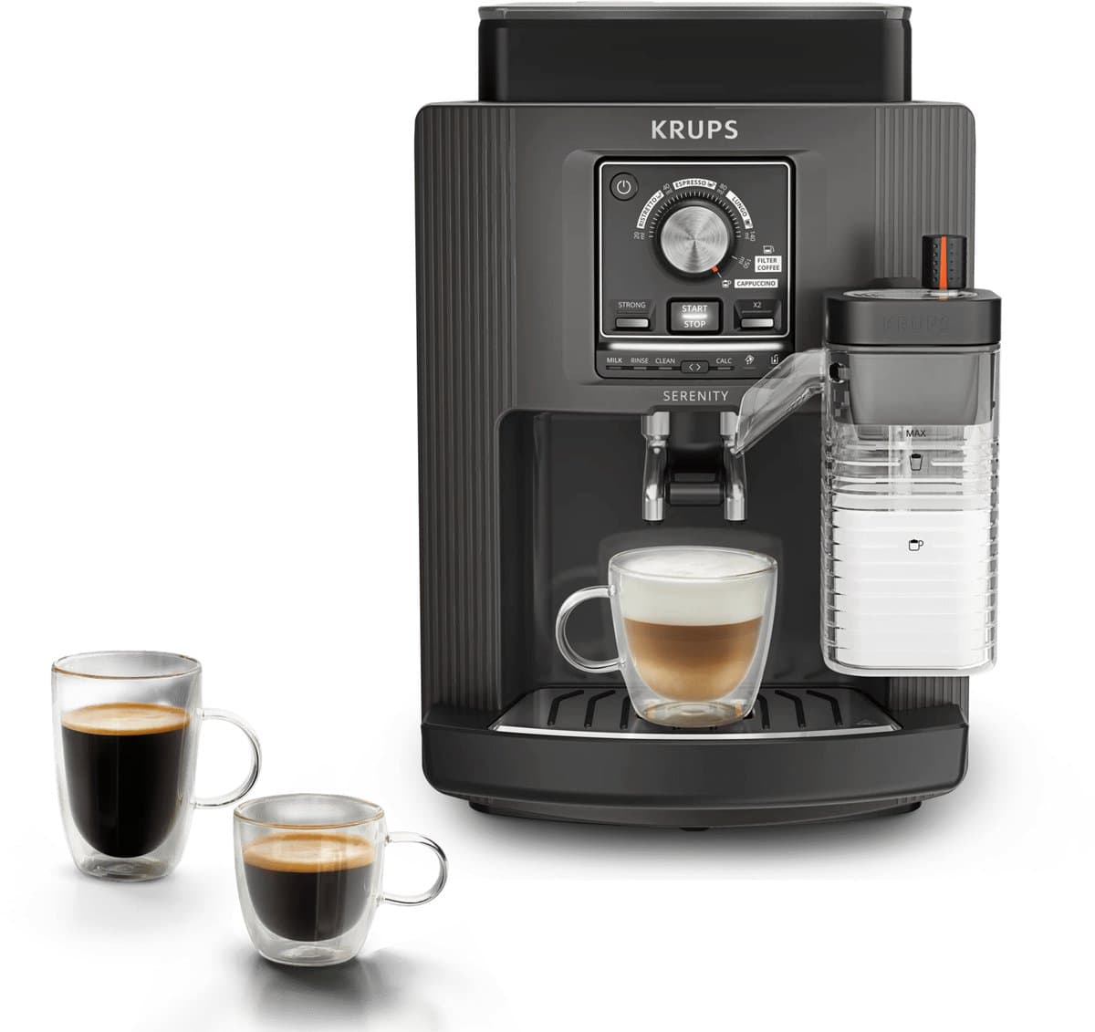 Krups Serenity EA402H - Volautomatische Espressomachine - Coal - Snel Opgewarmd — afbeelding 1