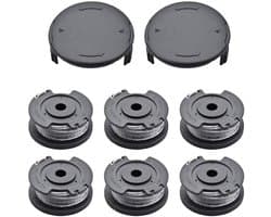 6 stuks Spool - 2 hoes - geschikt voor Bosch Easy Gras Cut 18 V 23 26 18 Strimmer Bijlagen - Onderdeelnummer F016800569 F016800385 — afbeelding 1