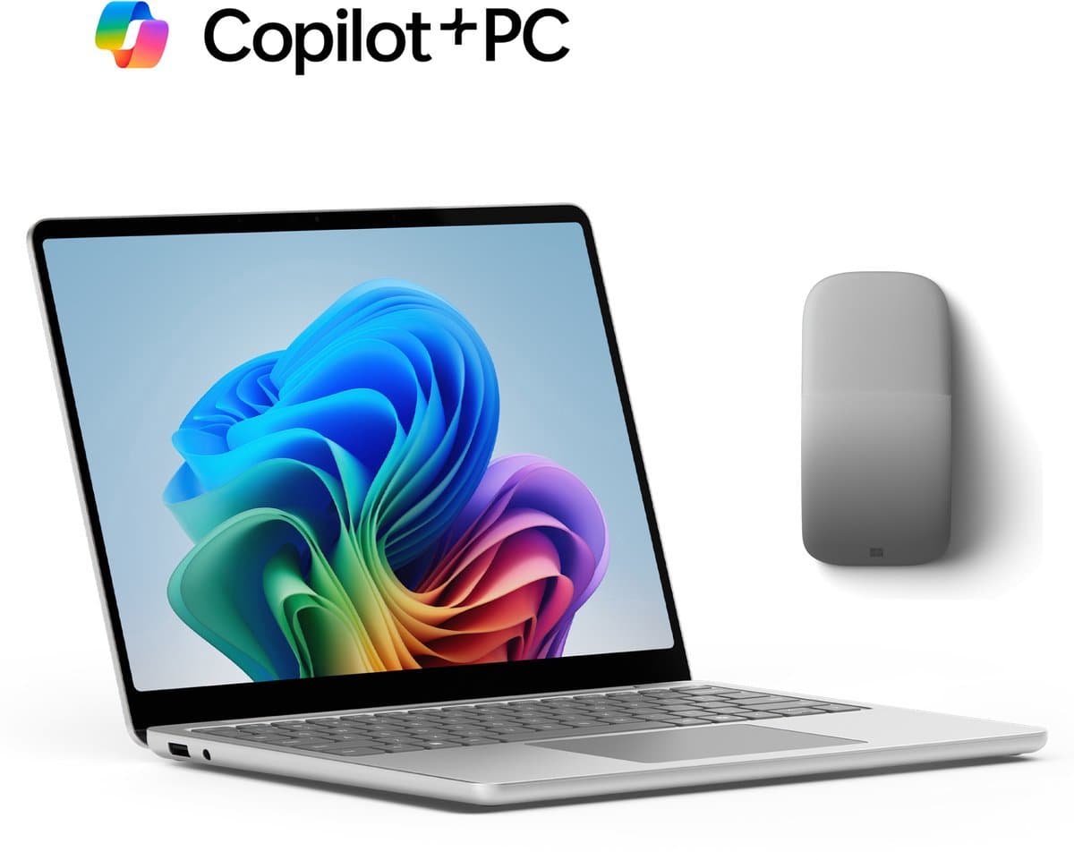 "Microsoft Surface - Copilot + Laptop + Arc Muis - 13"" Touchscreen - X Plus - 16GB RAM / 512GB SSD" — afbeelding 1