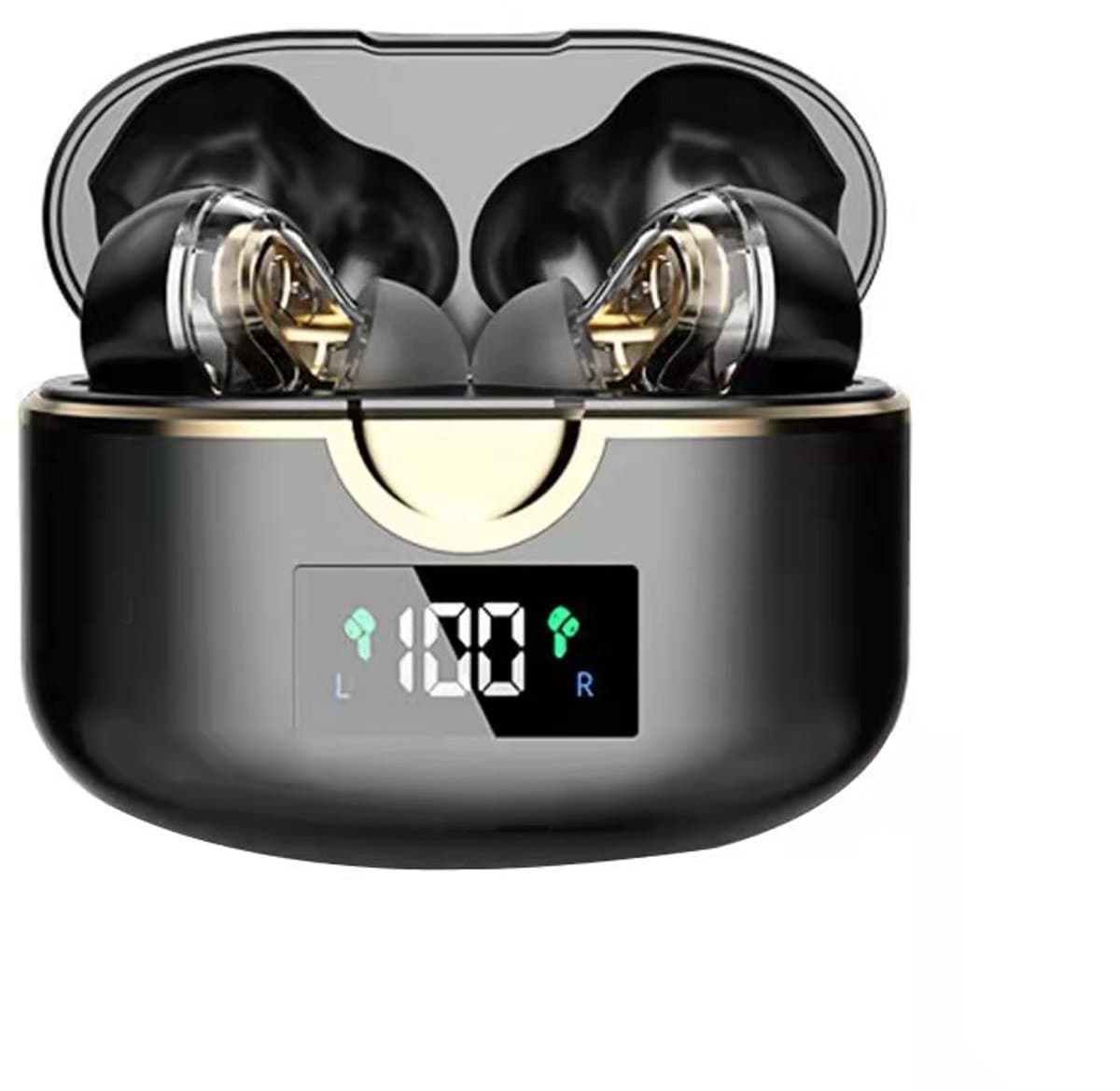 Draadloze Bluetooth 5.0-hoofdtelefoon met dubbele dynamische luidsprekers — afbeelding 1