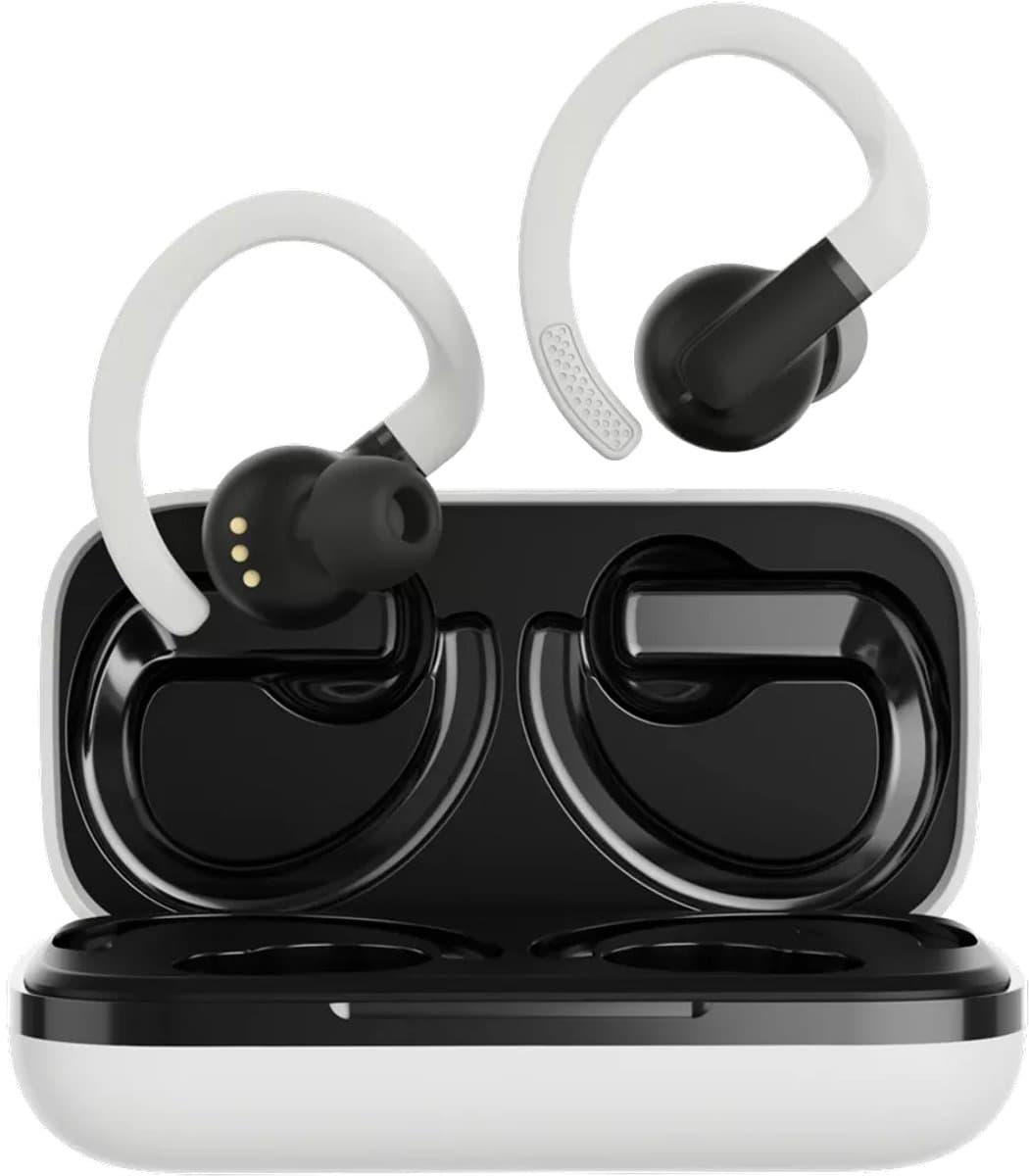 Canyon OnRun 11 Serie - TWS Sport In-Ear Hoofdtelefoon - Bluetooth 5.4 - Qi Draadloos Opladen - Wit — afbeelding 1