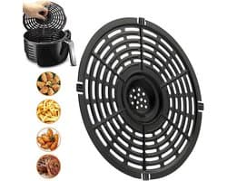 Air Fryer-bakmat - Reservemand luchtfriteuse - vervangende grillpan - Herbruikbare luchtfriteuse-inzetstukken - voor koken, grillen, keuken, braden (20 cm) - 1stuk