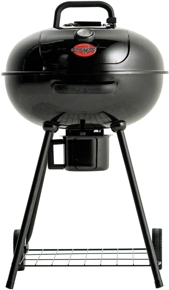 Char-Griller Houtskool BBQ 57 cm met Deksel – Kettle Barbecue en Smoker – Regelbare Luchttoevoer – voor 4-6 Personen — afbeelding 1
