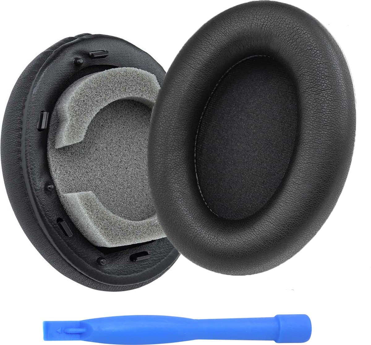 MMOBIEL Oorkussens voor Sony WH-1000XM3 Noise Cancelling Hoofdtelefoon - Memory Foam en Protein PU Koptelefoon Oorkussens - Noise Isolation Hoofdtelefoon Earpads – Zwart — afbeelding 1