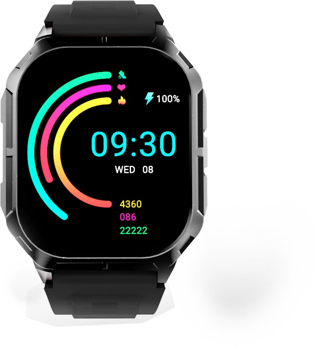 Hifuture Smartwatch Futurefit Ultra3 Voor Android Ios Met Hartslagmeter — afbeelding 1