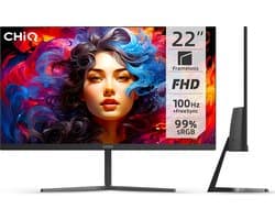 CHiQ 22F650 - 22 Inch Monitor - FHD (1920x1080) PC Monitor - 100 Hz - FreeSync - Ultraslank - HDMI/VGA - VESA Monteerbaar - Nieuw 2024