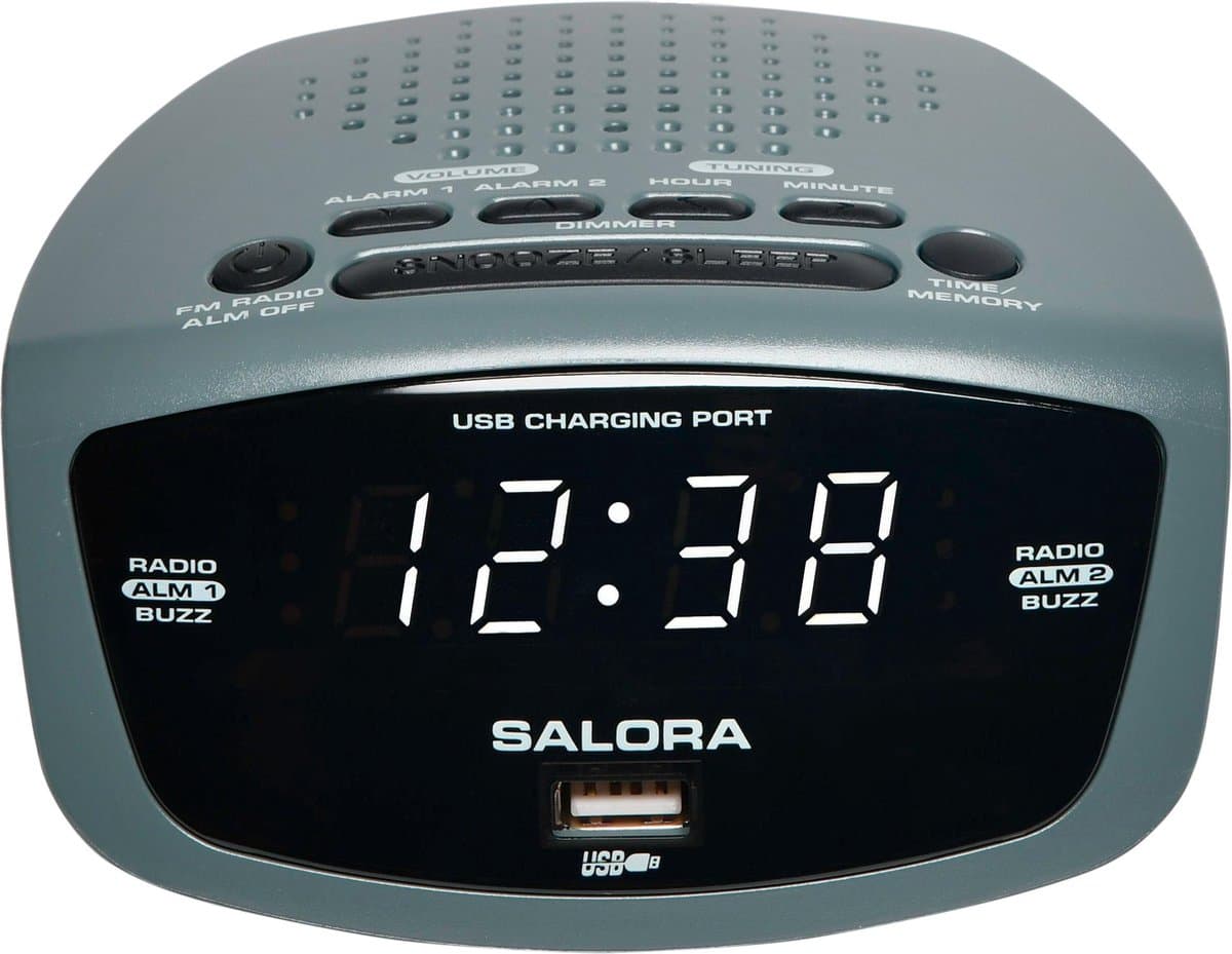 Salora CR627usb Digitale wekker — afbeelding 1