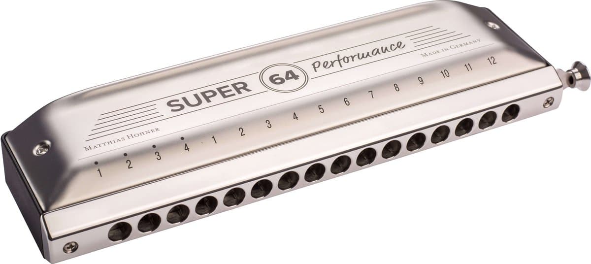 Hohner Super 64 Performance in C - Chromatische mondharmonica - Proffessioneel — afbeelding 1