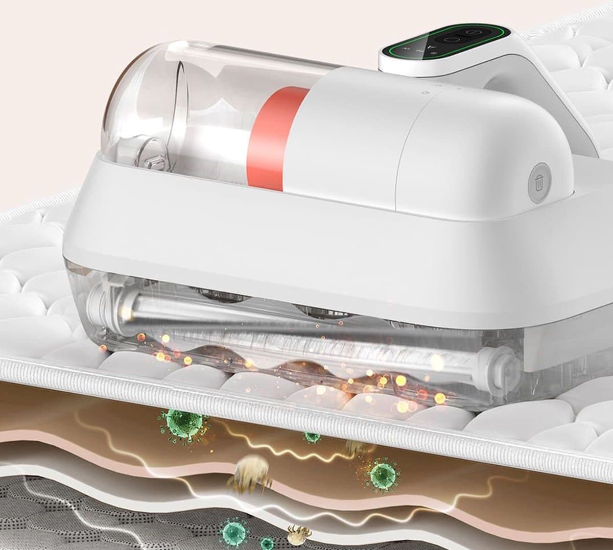Desinfectie Vacuüm Huis Mijt Remover Ultraviolet Huishoudelijke Stofzuiger Draagbare Stofafscheider UV Sterilisatie Stof Collector Anti Huismijt 500ML Stoftank Huishoudelijke Bed Matras Sofa Huis Mijt Verwijderen Sterke Zuignap Anti Astma — afbeelding 1