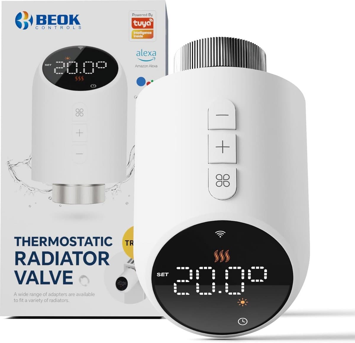 Slimme Wifi Radiatorthermostaat - Digitale Verwarmingsregelaar met App Bediening (Tuya) — afbeelding 1