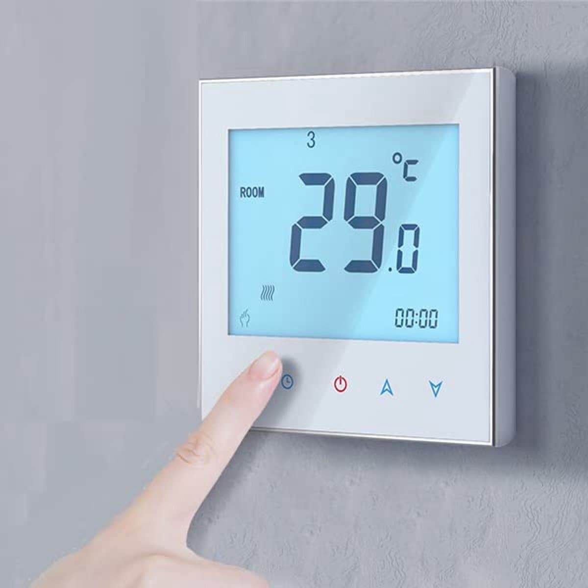 Slimme Programmeerbare Thermostaat met Wifi en LCD Touchscreen voor Verwarming — afbeelding 1