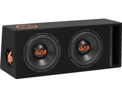 GAS Audio Power MAD B2-210V 2 x 10 inch subwoofer 1200W ( 600W RMS ) Gepoorte Auto subwoofer
