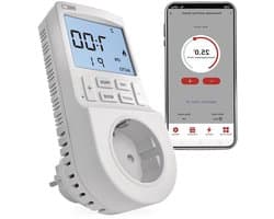 Slimme Slimme Thermostaat en Timer Stopcontact met App Bediening voor Verwarming en Koeling