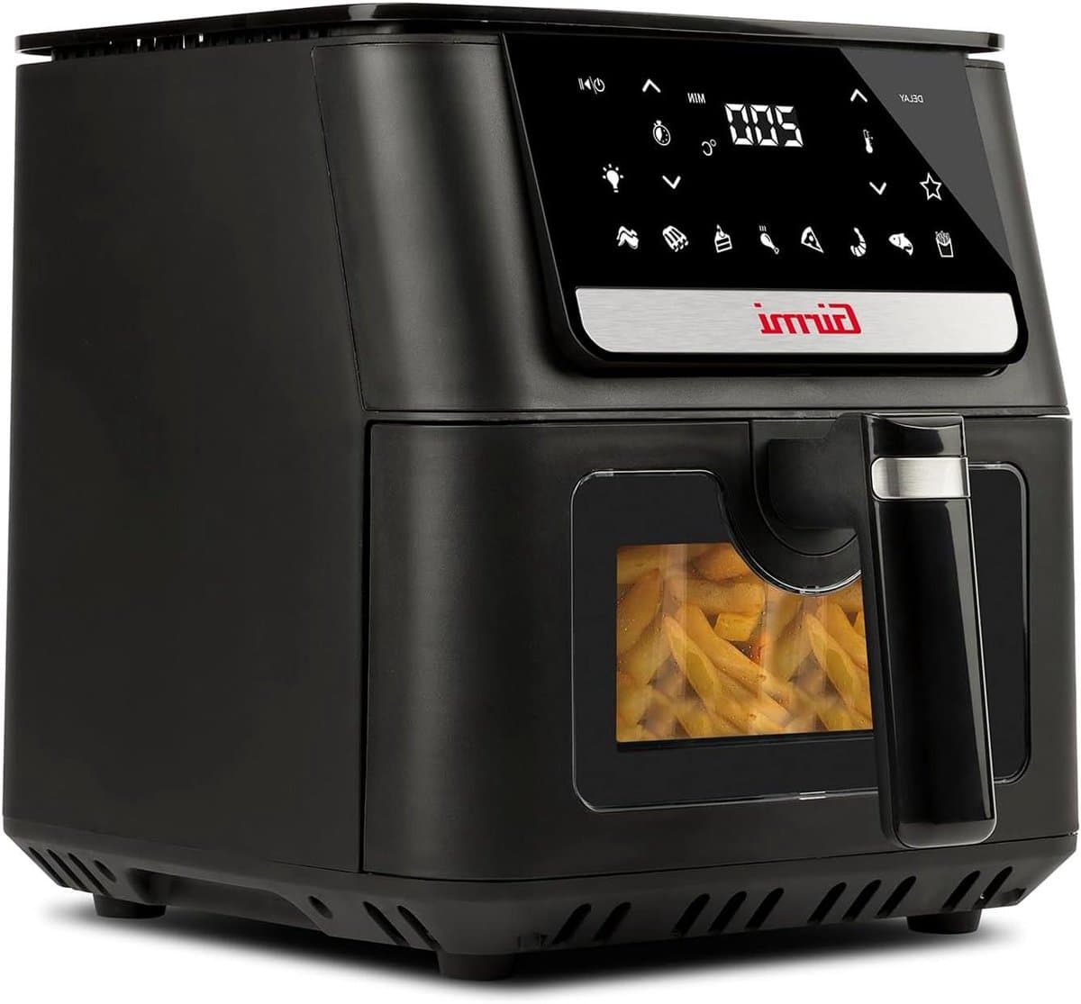 Luchtfriteuse - Airfryer Heteluchtfriteuse - Gezond Frituren - Dubbel Niveau Koken - 65 Liter - Zwart — afbeelding 1