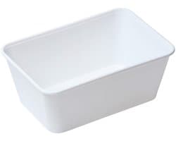 Dailygoods- Magnetronbakken 1000 cc - 100 Stuks - Met Deksel - Wit - Voedselopslag - Geschikt voor Magnetron - Maaltijdcontainers