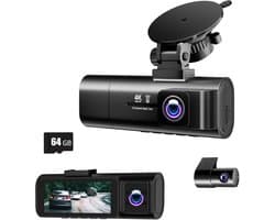 Zavio® Dashcam voor Auto - Auto Camera - Dashcam Voor en Achter Draadloos