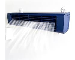 Draagbare Airco - Luchtkoeler - Ruimte Koelen - Geen Raam Nodig - 60 Graden Oscillatie - Wit Blauw