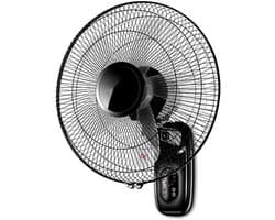 Wandventilator - Oscillerende Ventilator - Ruimte Koelen - Afstandsbediening - 1.4m Snoer - Wit