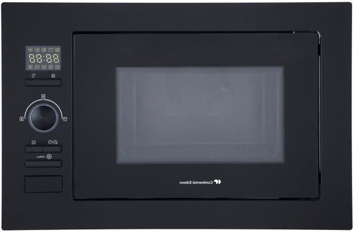 Inbouw magnetron - Grill functie - Snel eten bereiden - Geïntegreerd design - 25 liter - Zwart — afbeelding 1