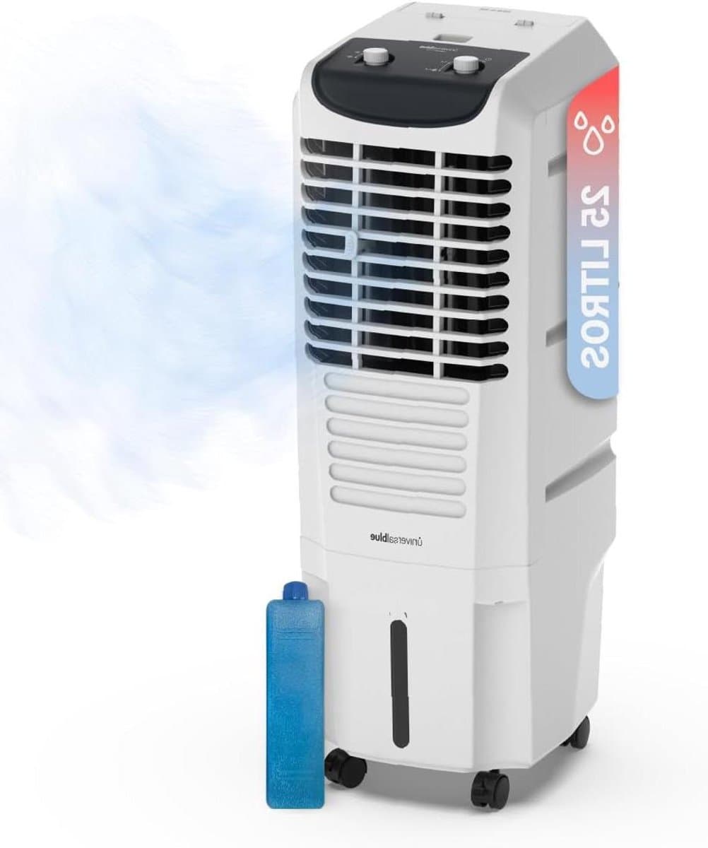 Mobiele Aircooler - Verdamper Koeler - Ruimte Koelen - Natuurlijke Koeling Zonder Installatie - 25 L - Wit — afbeelding 1