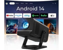 Mini Beamer - Compacte Projector - Ondersteunt 4K/1080P - Auto Keystone - Voor Thuisbioscoop