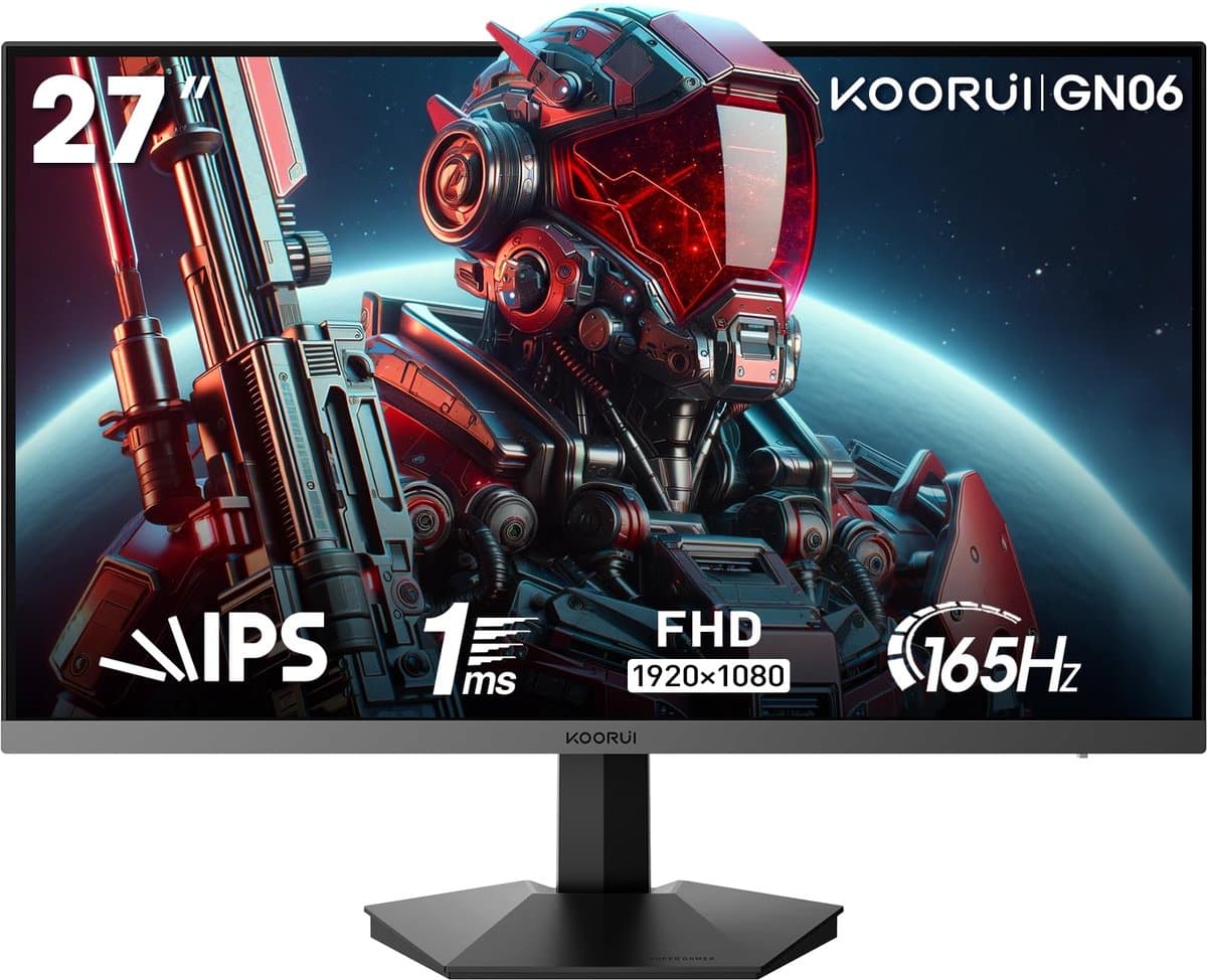 SnelShoppen - 27 Inch Gaming Monitor, QHD 1440P, 240Hz, OLED, 0.03ms, HDR 400, Adaptive Sync, Verstelbaar, VESA Bevestiging, HDMI/DP, Laag Blauw Licht — afbeelding 1