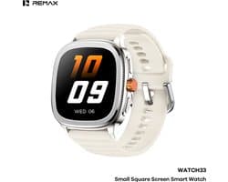 Remax WATCH33 - Smartwatch - AMOLED - IP68 - Vierkant scherm - Zilver