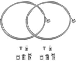 SnelShoppen - 2 Sets Throttle Coupling Kabel Reparatieset met Draadloze Mof en Moerset Geschikt voor Grasmaaier Rotovator Ride On 100cm