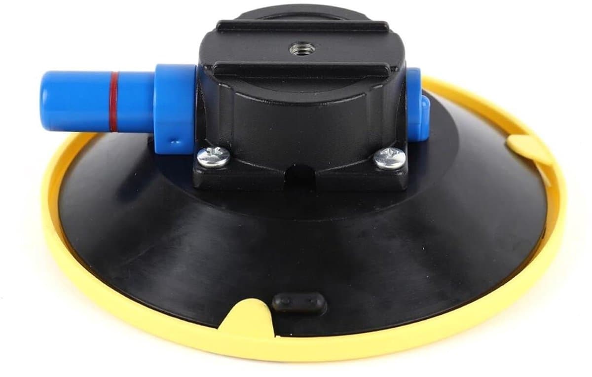 Zuignap met pomp - Vacuüm lift - Voorwerpen verplaatsen - Rode lijn indicator - 150 mm - Blauw — afbeelding 1