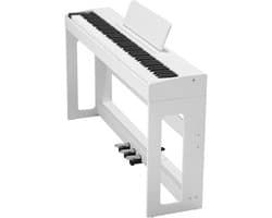 Digitale Piano met 88 Volledig Gewogen Toetsen, Elektrisch Klavier met Meubelstandaard, Voedingsadapter, Drievoudig Pedaal, Opnamefunctie, 280 Klanken en Draadloze Connectiviteit, Ideaal voor Beginners, Wit
