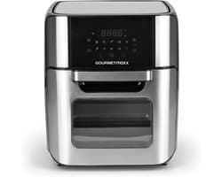 Hetelucht friteuse - Airfryer oven - Vetarm koken - XXL 12 Liter inhoud - 1800 watt - Zilver