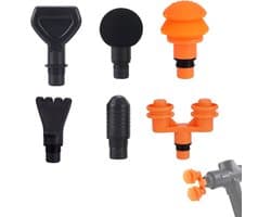 SnelShoppen - 6 Stuks Vervangende Massagekoppen voor Massagegun, Accessoires voor Fasmassage, Geschikt voor Spierontspanning, Huidvriendelijk ABS + PP