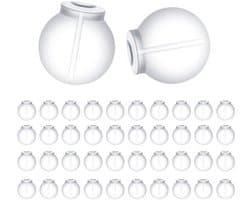 100 stuks rubberen oorbelachterkanten, rubber, comfortabel, ondoordringbaar, zacht, veilige achterkanten, doorzichtig, antislip, oorbelstoppers, veilige pasvorm voor oorbellen, hoepels en piercings