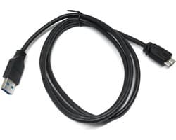 USB 3.0 Kabel - Adapter Kabel Data Kabel - Externe Harde Schijf - Supersnelle Dataoverdracht - 1 meter - zwart