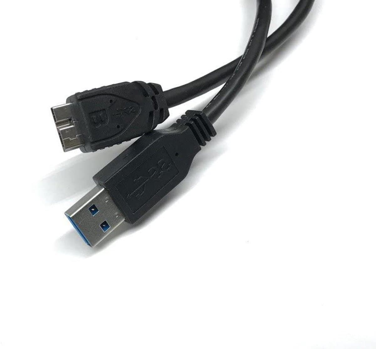 USB 3.0 Kabel - Adapterkabel Datakabel - Externe Schijf Koppelen - Snelle Dataoverdracht - 1 Meter - Zwart — afbeelding 1