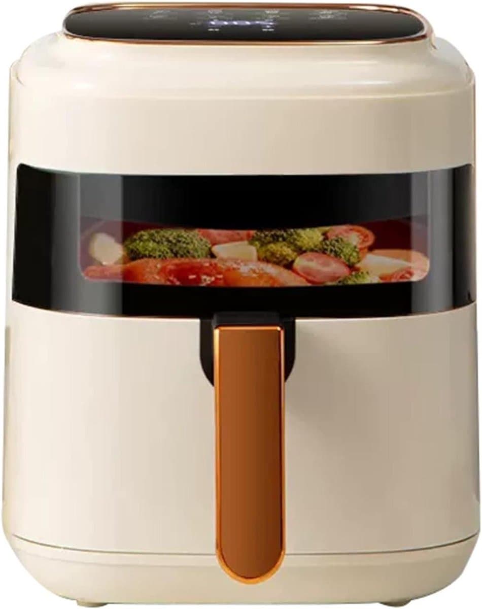 Heteluchtfriteuse - Airfryer Oven - Gezond Koken - Groot Kijkvenster - 6L - Wit — afbeelding 1