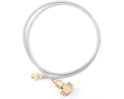 Gasfles Adapter voor Buiten koken - Geschikt voor Camping, Picknick en Gasoverdracht met Slang